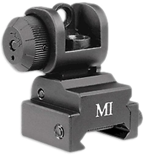 Midwest Rear Flip Up Sight Ar Series Center Mass Inc