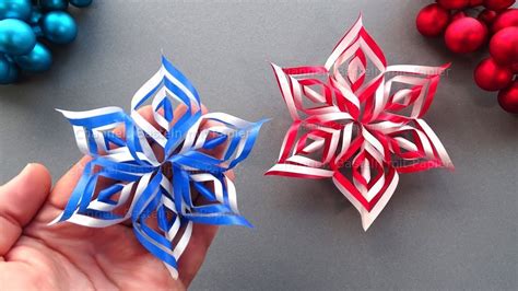 Tutorial How To Make A Star Using Origami Paper Easy Paper Snowflake