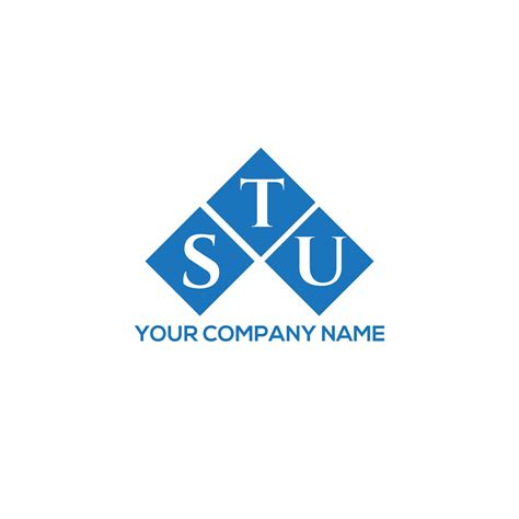 STU letter logo design on white background. STU creative initials ...