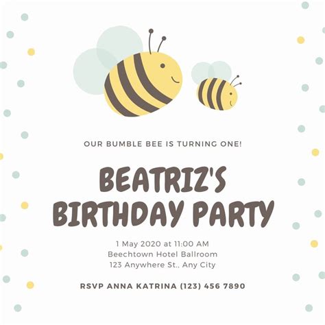 Free custom printable baby birthday invitation templates | Canva