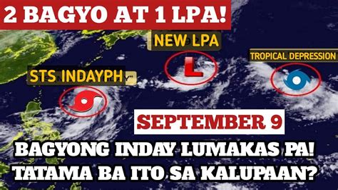 BAGYONG INDAY LUMAKAS PA MAGLANDFALL SEPTEMBER 9 2022 WEATHER UPDATE