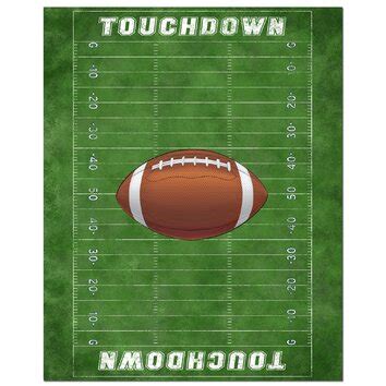 Secretly Designed Football Field Art Print & Reviews | Wayfair