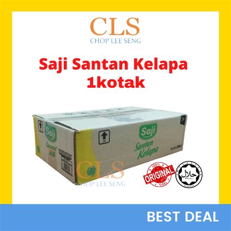 Cls Santan Saji Susu Kelapa Dalam Kotak Coconut Milk Per Carton X