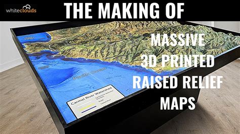 The Making Of Large D Printed Raised Relief Maps Youtube