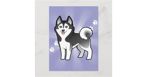 Postal Personalizado Siberian Husky Alaskan Malamute Zazzle Es