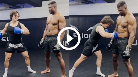 Francis Ngannou Encaisse Les Coups D Un Influenceur Sans Broncher