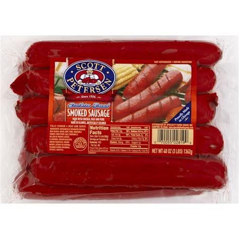 Scott Petersen Smoked Sausage Southern Brand 48 Oz Instacart