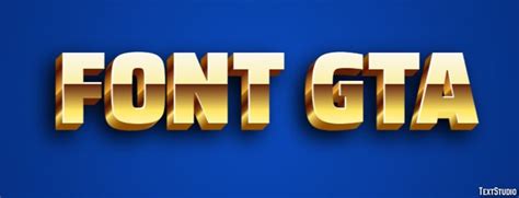 Font Gta Font | 3d text effect, Font generator, Custom fonts