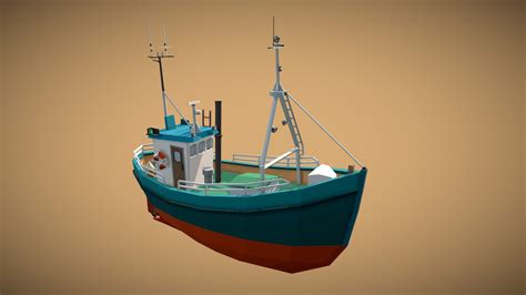 Fishing Boat - Download Free 3D model by JasperTobias [e07c8b9] - Sketchfab