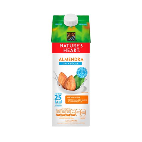 Natures Heart Bebida Almendra Sin Azucar Tetrapack 946ml Farmacia Pa