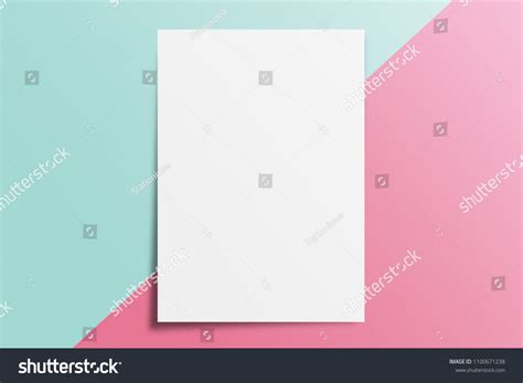 Blank A4 Paper Template On Two Stock Fotografie 1100671238 Shutterstock