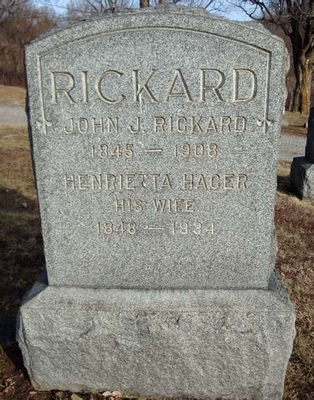 John Jost Rickard Memorial Find A Grave