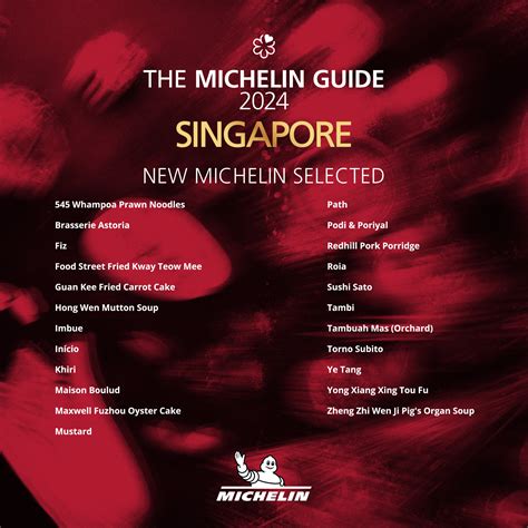 New Michelin Selected | Michelin Guide Singapore 2024 | Food For