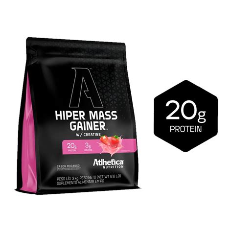 Hiper Mass Gainer Creatine 3kg Atlhetica Nutrition PRODUTOS MASSA