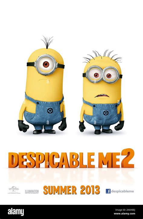 Despicable Me 2 Minions poster Stock Photo - Alamy