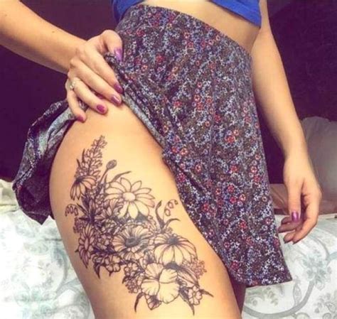 Image De Fleur Photo Tatouage Cuisse Fleur