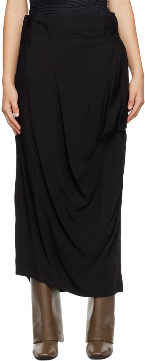 Issey Miyake Black Canopy Maxi Skirt Issey Miyake Men