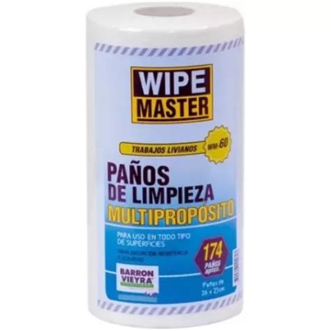 Paño De Limpieza Industrial Multiusos Absorbente Wipe Master Cuotas