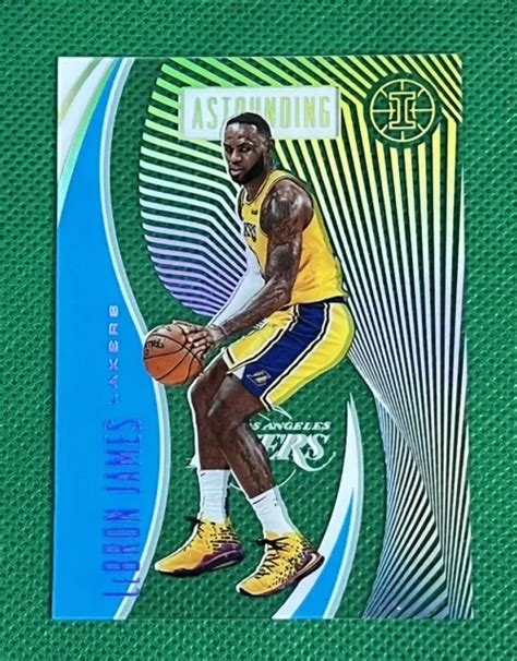 LEBRON JAMES 2019 20 Panini Illusions BLEU saphir ÉTONNANT acétate