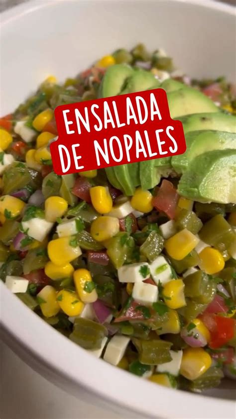 Ensalada De Nopales Cocina Saludable Recetas Ensalada De Nopales