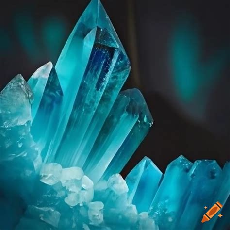 Beautiful crystal formations in natural surroundings