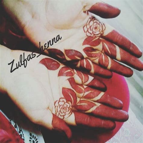 Latest Rose Floral Mehndi Designs for front Hand - K4 Fashion