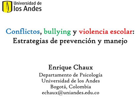 Pdf Conflictos Bullyingy Violencia Escolar Estrategias De Siseve