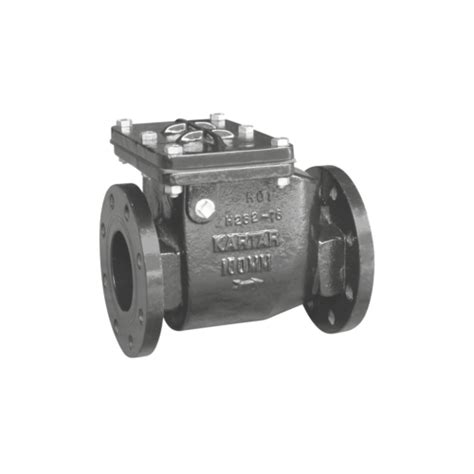 Cast Iron Non Return Reflux Valves Flanged Ends In Swing Type Design