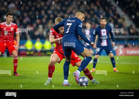 Paris France 14th Feb 2023 Kylian Mbappe PSG Matthijs De Ligt