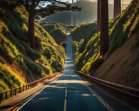 Golden Gate Bridge and Surrounding Roads: Iconic California Rides