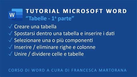 Come Sistemare Le Tabelle In Word