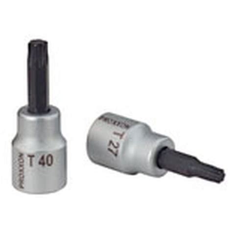 PROXXON INDUSTRIAL Steckschlüssel Proxxon 3/8" TX-Einsatz T 10, 50 mm ...
