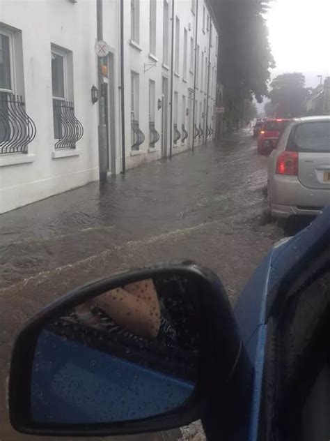 Road Collapses In Ballycastle As Flash Flooding Causes Chaos Belfast Live