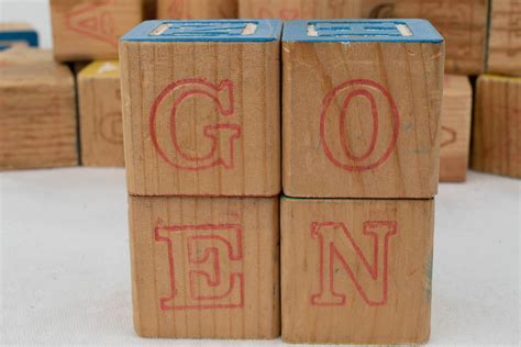 Vintage Wooden Alphabet And Number Blocks Vintage Toy Blocks Etsy