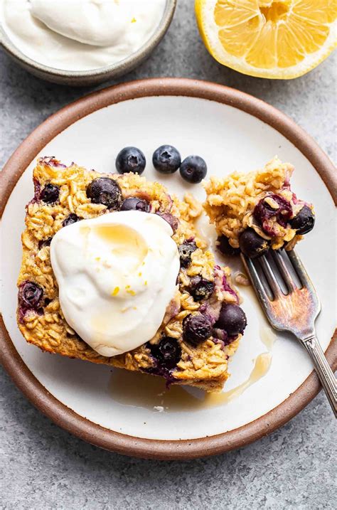 Lemon Blueberry Baked Oatmeal Recipe Runner