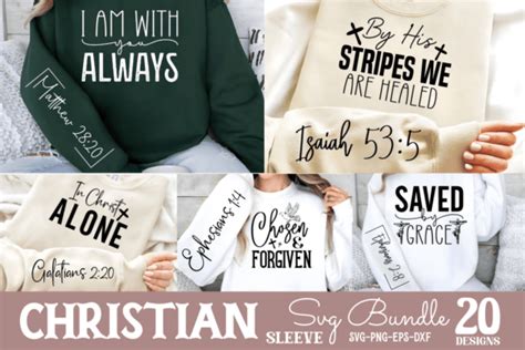 Christian Front And Sleeve SVG Bundle Graphic By CraftArt Creative