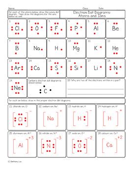 Lewis Structures Worksheet