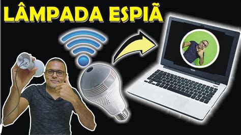 Como Instalar Camera Espiã Lampada no NOTEBOOK V380 VR CAM Wifi