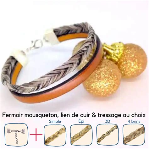 Bracelet En Crin Fancy Me Acier Inoxydable By Maudi