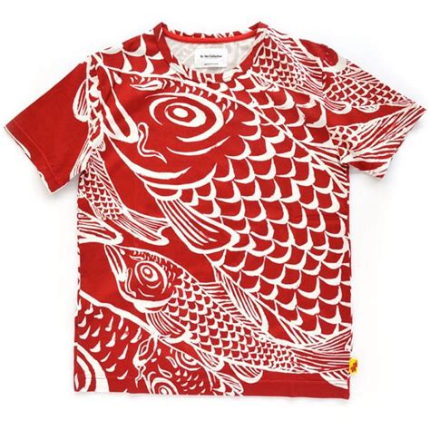 Carp Tee Red Ki Yan Studio｜女 T 恤人氣榜 Pinkoi