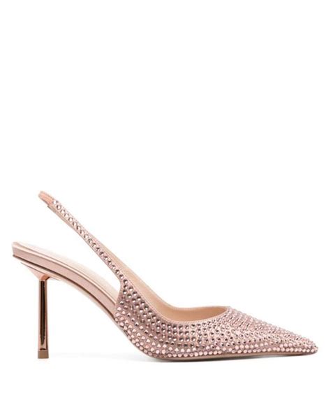 Le Silla Bella Crystal Embellished Pumps In Pink Lyst Uk