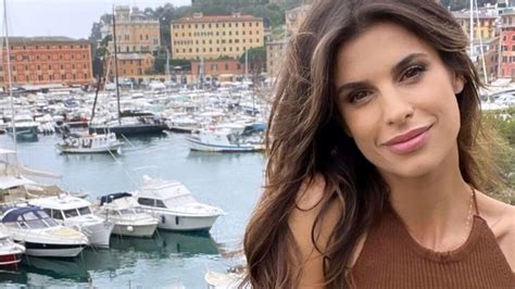 Elisabetta Canalis A Santa Margherita Ligure Per Uno Spot Di Promozione Turistica