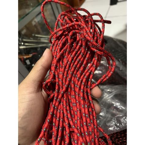 Jual Tali Prusik Merah Mm Mm Tali Gelang Paracord Asesoris Gunung