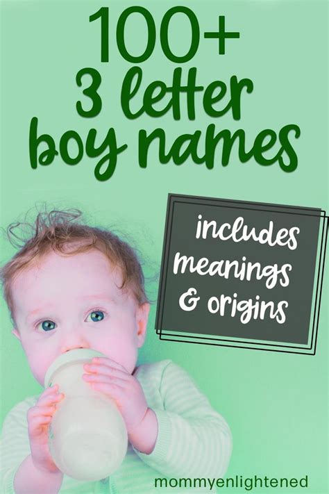 100+ Three Letter Boy Names (Includes meanings and origins) | Short boy ...