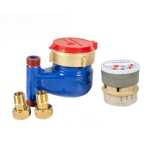 Multi Jet Brass Body Vertical Hot Type Water Meters R80 R100 R160 For Vietnam City Use China