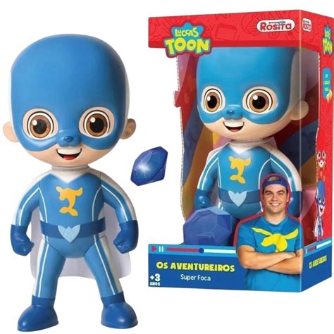 Boneco Super Foca - Boneco Super Foca Os Aventureiros com Pedra do Poder Rosita - Brinquedo ...