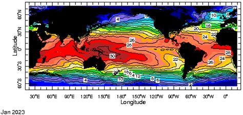 Monthly Sea Surface Temperature