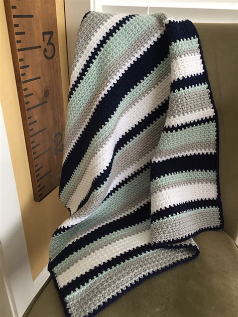 Ravelry Terrapin Striped Baby Blanket Pattern By Cindy Williams