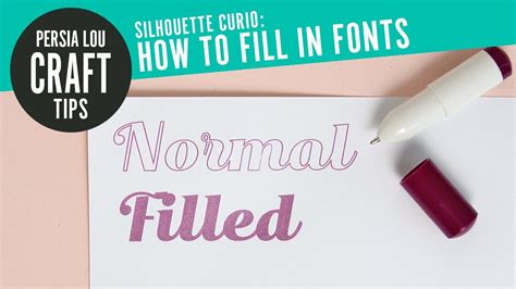 How To Easily Fill In Fonts With The Silhouette Curio Silhouette Curio Silhouette Sketch Pens