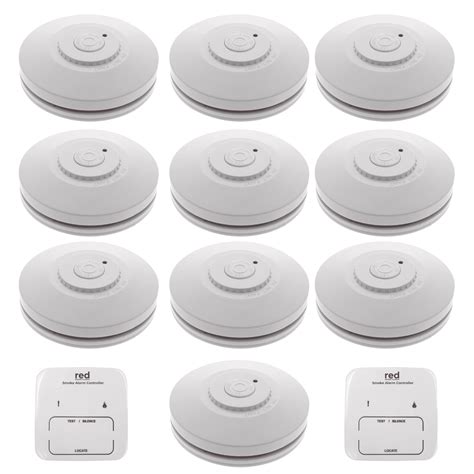 X Red R Rf Photoelectric Interconnected Wireless Smoke Alarms With